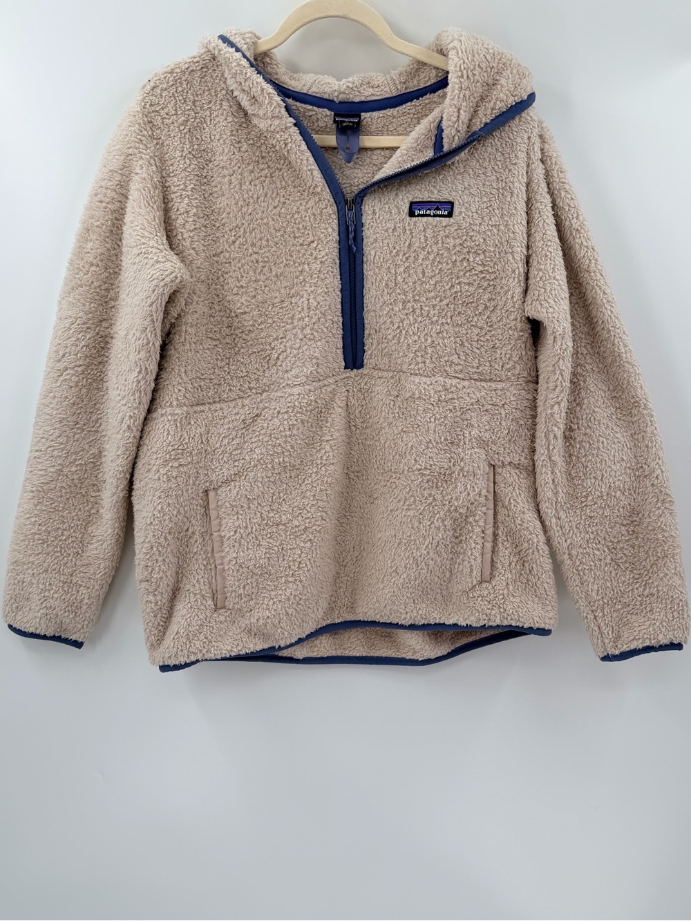 Patagonia Los Gatos Fleece Quarter Zip Pullover Cozy Hoodie XL